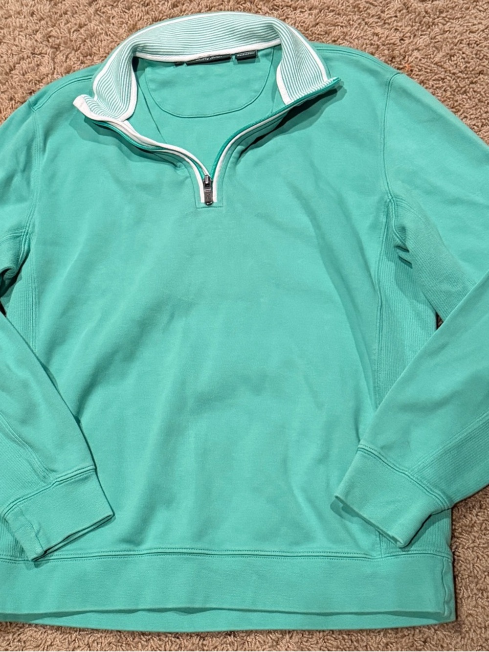 Men’s Bobby Jones Quarter-Zip Pullover in Green
